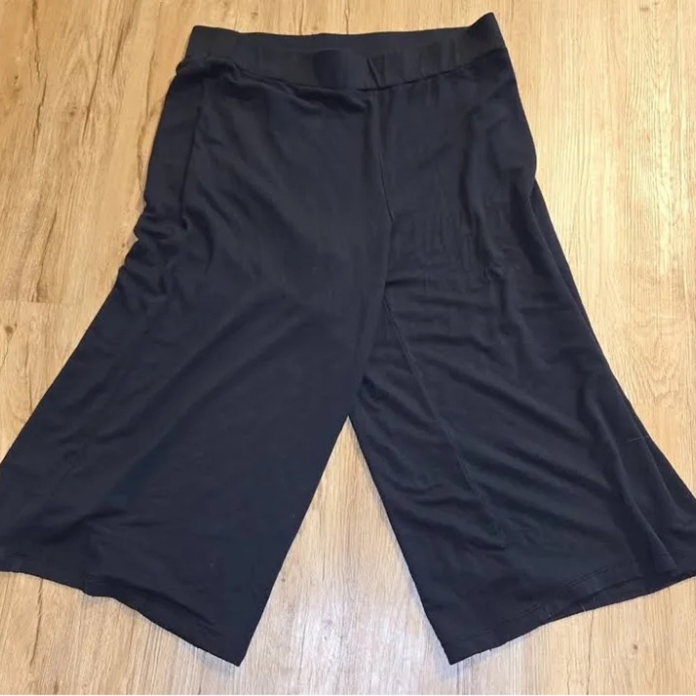 Women's Daily Ritual Black Wide-Leg Pants